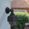Relaxdays Camera Dummy Flashing Indoor & Outdoor Burglar Deterrent Surveillance