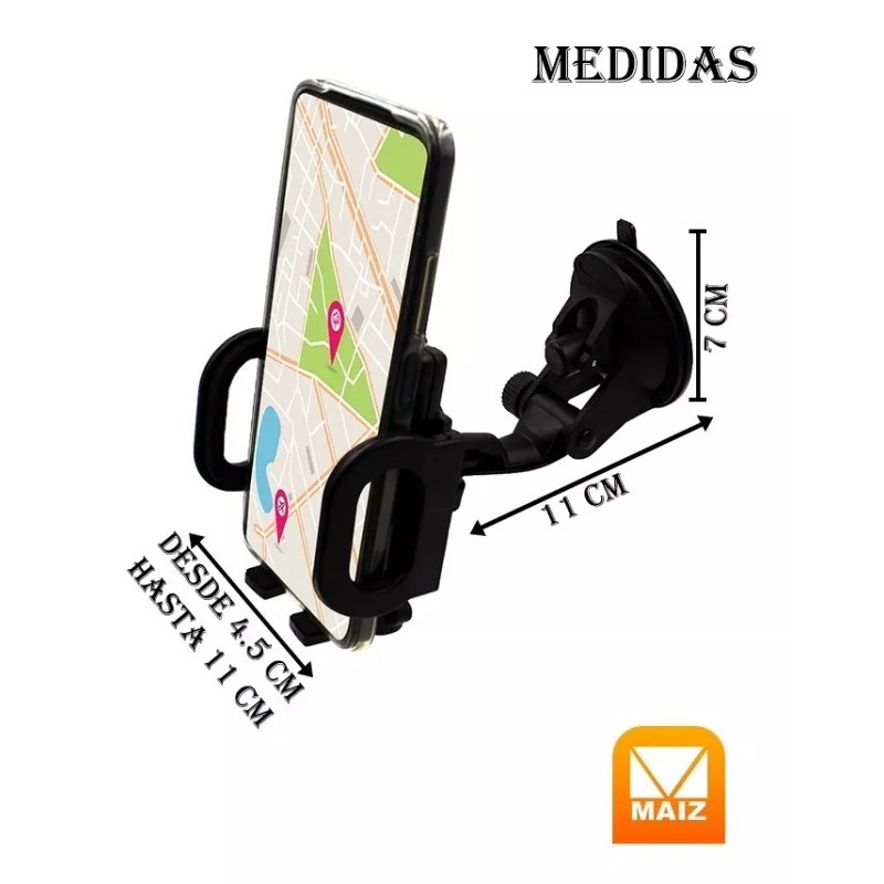 Maíz Soporte Base Celular Holder Auto Carro Tablero Ventosa 360
