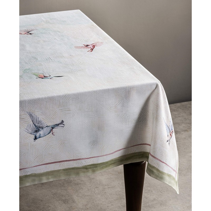 Maison d'Hermine Tablecloth, 100% Cotton, 160 cm x 220 cm,