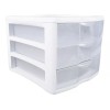 Sterlite Cajonera Organizador 3x Cajones Plástico Transparente
