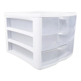 Sterlite Cajonera Organizador 3x Cajones Plástico Transparente