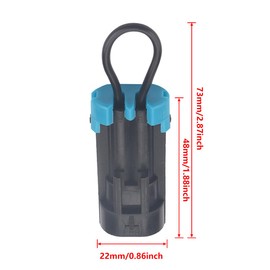 AIMALL 2X Seat Belt Harness Bypass Plug for Can-Am Maverick X3, Commander, Defender - Quick Disconnect Clip, ABS, 2.87 x 0.86 Inches