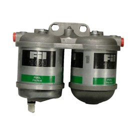 One New Dual Fuel Filter Assembly w/Aluminum Bowl Fits Ford, Universal Products 2000 3000 4000 5000 Models Interchangeable with C3003-3105T, C3003-3105T-A, C5NE9165B, C5NN27534, C5NN27534-A, C