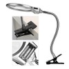 Desk Clip Clamp Flexible Magnifier Adjustable LED Magnifying Glass Jewelry