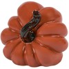 Primitives by Kathy Small Dark Orange Ceramic Pumpkin