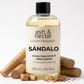 Esencia ambiental para difusores profesionales y aromaterapia de alta concentración, 250 ml, aroma inspirado en diseñadores perfumistas Inspirada en Tiendas de Lujo (Sándalo)