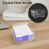 Acrylic Sticky Note Holder, Clear Acrylic Notepad Holder for 3"