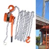 3300 lbs 20 ft Lever Chain Hoist, 6 M Alloy