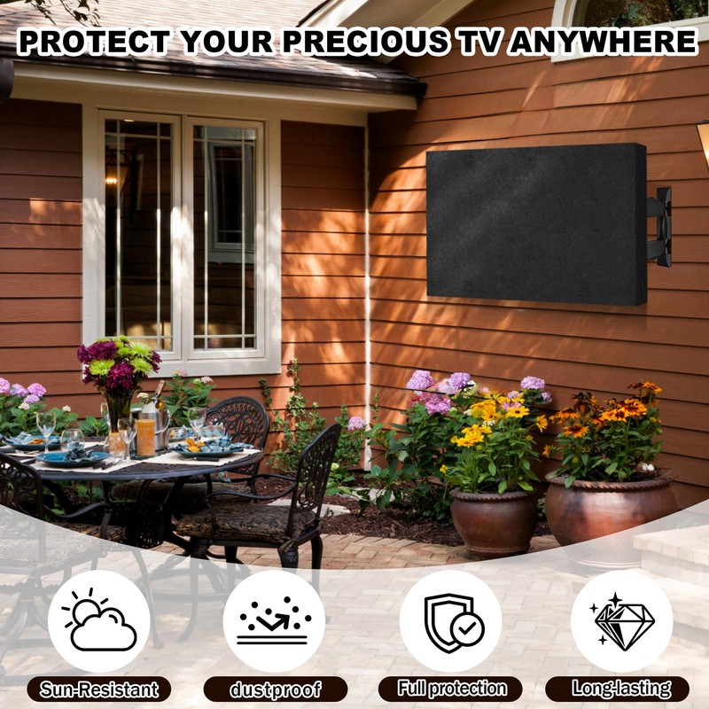 TV Cover for Moving 60"-65" TV Screen Protector Cover and