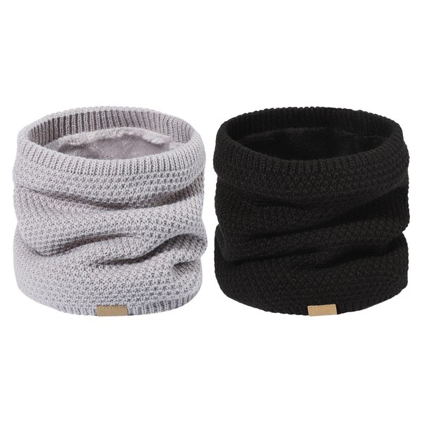 WUFGWBD 2 Pieces Of Velvet Knitted Scarf, Neck Warm Scarf,