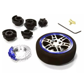 For HPI Dual 6 Spoke Steering Wheel Set for Most HPI, Futaba, Airtronics, Hitec & KO