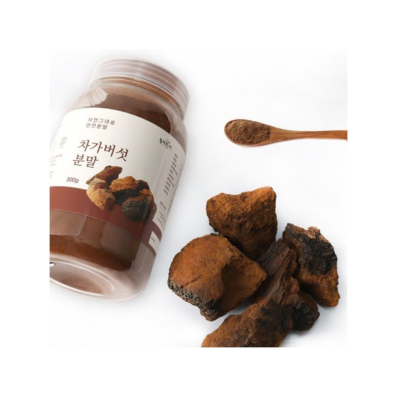 Donguihanjae 동의한재 프리미엄 러시아 차가버섯 분말 가루 300g Donguihanjae Premium