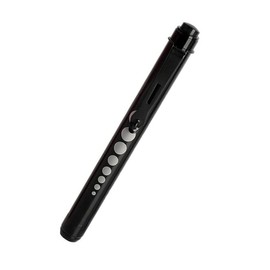 3ZONE HEALTH BEAUTY Penlight Pen Torch Light Diagnostic Reusable LED Penlight with Pupil Gauge for Nurses Doctors with Pocket Clip M2 (Black)