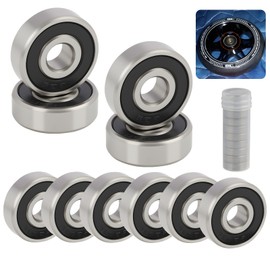 10 Stück Kugellager 626RS 6x19x6 mm, Vorgeschmiert, Doppelt Versiegelt, Mini Kugellager Aus Kohlenstoffstahl, Rillenkugellager Für Skateboard, Elektromotoren, Getriebe, Haushaltsgeräte