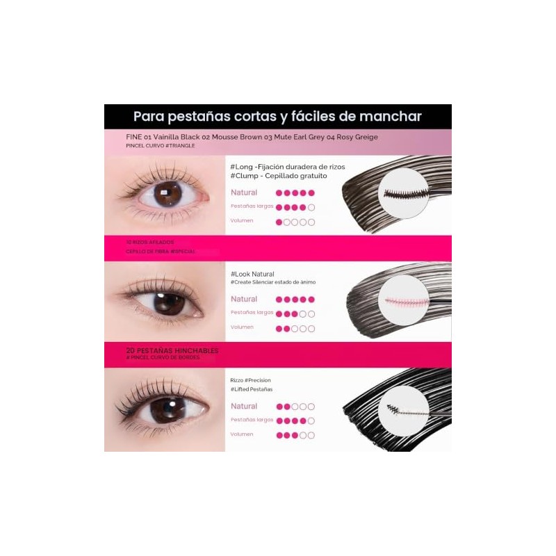 CLIO máscara de pestañas kill lash superproof volumen curling resistente