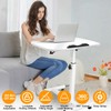 ZephyPaws 23.6 Inch Mobile Standing Desk, Height Adjustable Rolling Laptop