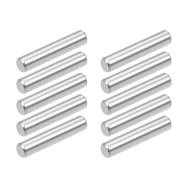 Yesallwas 10PCS 6mm x 30mm Dowel Pin Stainless Steel Shelf