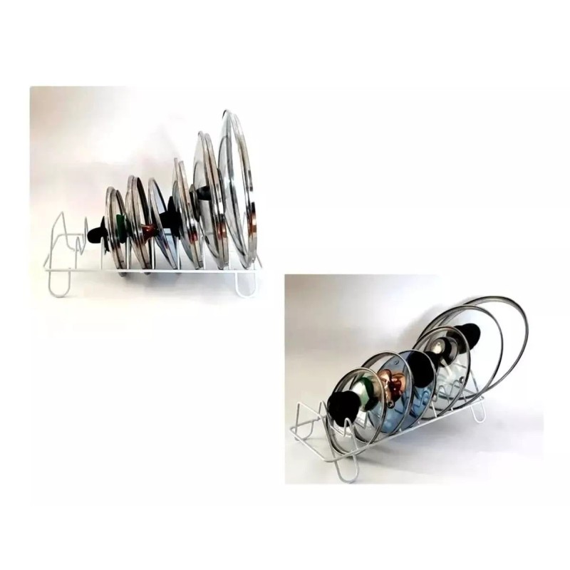 Cocina Organizador Tapas Soporte Porta Tapaderas De Ollas Sartenes.