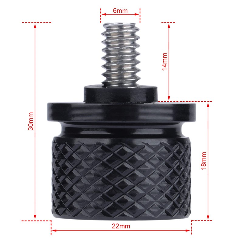 Bravema Motorcycle Seat Bolt Screw Hard Anodized Fender Seat Bolt
