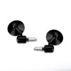 KEEPDSGN Motorcycle Round 7/8 Handle Bar End Mirror Black For