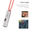 Boundless Voyage Titanium Whistle Emergency Survival Safety Whistles with Lanyard