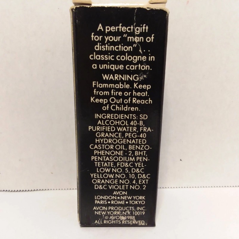 Avon 1988 Vintage Avon Gentlemen's Choice Mini Cologne - Signet