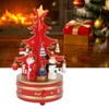 Christmas Music Box Wood Christmas Musical Box Xmas Decoration Gifts