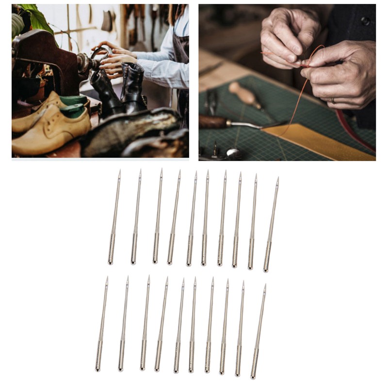 20Pcs Shoe Repair Machine Needle Stainless Steel High Hardness Easy