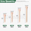 Keadic 180Pcs Wood Golf Tees Assortment Set, 1-5/8” 3-1/4" 2-3/4"