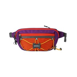 WATERFLY – Riñonera ligera y pequeña de 1.5L: Mini bolsa cruzada delgada para la cintura y la cadera con bloqueo RFID, antirrobo y resistente al agua 