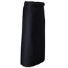 Sensuki 12700K L Towel Apron with Loop, Black, Chef, Lower