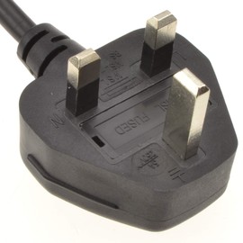 kenable Power Cord UK Plug to IEC Cable PC Mains Lead C13 1m [1 metres]
