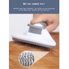 Cat Brush with Release Button, universal for cats and dogs,