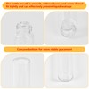 Cadbibe 10ml Clear Glass Vials with Screw Caps and Plastic