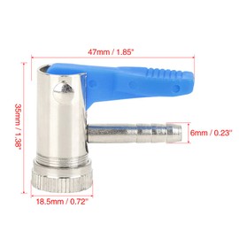 X AUTOHAUX Car Portable Tyre Inflator Valve Chuck Connector for 6mm Air Hose