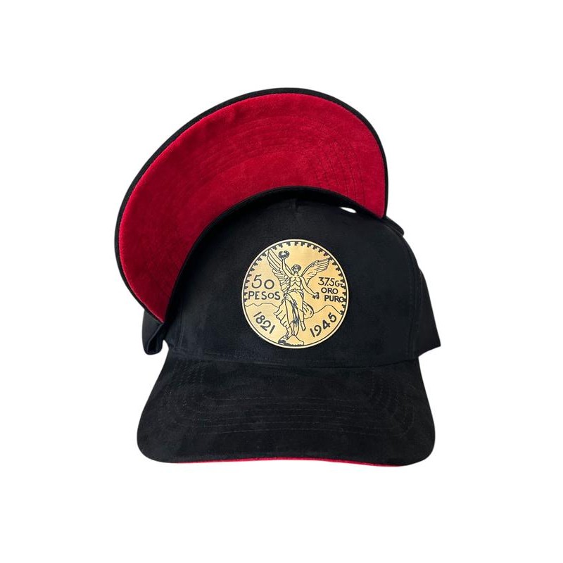 Gorra del Centenario 50 pesos Trucker Suede Hat, Red Underbill-