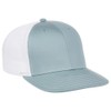 Lids Blank Slam Dunk Trucker Adjustable Snapback Hat, Light Blue/White