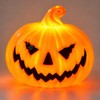 Halloween Pumpkin Lantern for Party Decor – Ghost Face Candle