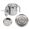 Stainless Steel Oil Filter Pot with Handle Kitchen Grease Container