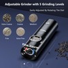 Stainless Steel Electric Salt and Pepper Grinder Set with Rechargeable