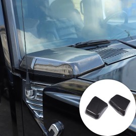 Nicecar-88 Fits For Hummer H2 2003-2009 Carbon Fiber ABS Hood Side Trim Panels