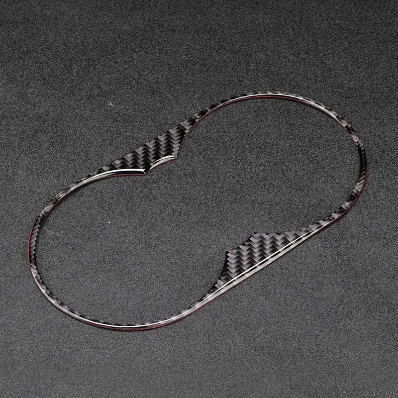 Left Hand Driving Carbon Fiber Water Cup Holder Panel Frame