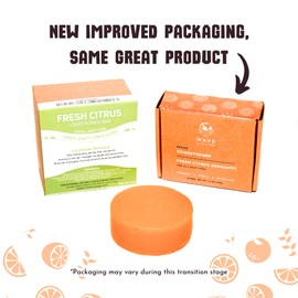 Clever Yoga Conditioner Bar for All Hair Types - Perfect Travel Bar Conditioner for Hair - Vegan Solid Conditioner Bar for Full and Frizz Free Hair (Fresh Citrus 1bar)