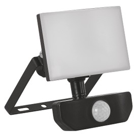 EMOS - Tambo LED spotlight with motion sensor - ultra-thin aluminium floodlight - waterproof - neutral white (4000 K) - 800 lm - 10.5 W - 25,000 hours - beam angle 120° - for outdoor use