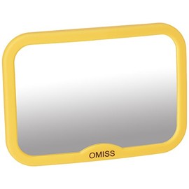 OMISS Baby Car Mirror Fashion Yellow Style Rear Facing to See Babies☆Adjustable Convex shatterproof Glass☆ (9.9", Yellow)