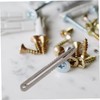 jojofuny 2pcs Mini Titanium Alloy Tweezers for Outdoor Activities Precision
