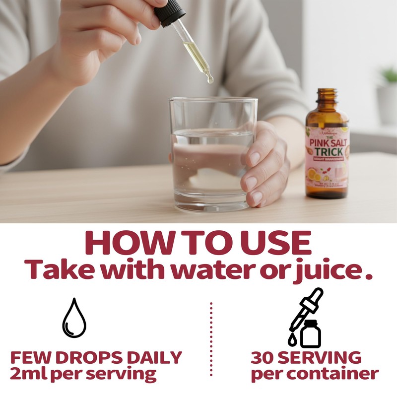 Vitalumina Pink Salt Trick Drops – Lemon Flavor – Convenient