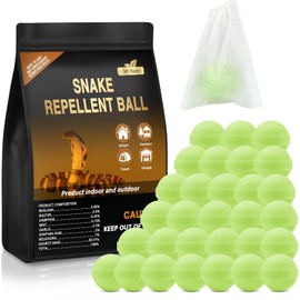 30 Pack Snake Repellent for Yard Powerful, Snake Away Repellent for Outdoors, Moth Balls for Outdoor Use