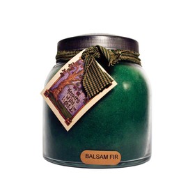 A Cheerful Giver - Balsam Fir Papa Scented Glass Jar Candle (34oz) with Lid & True to Life Fragrance Made in USA