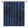BIYSUC Night Sky Stars Shower Curtain Blue Starry Space Galaxy